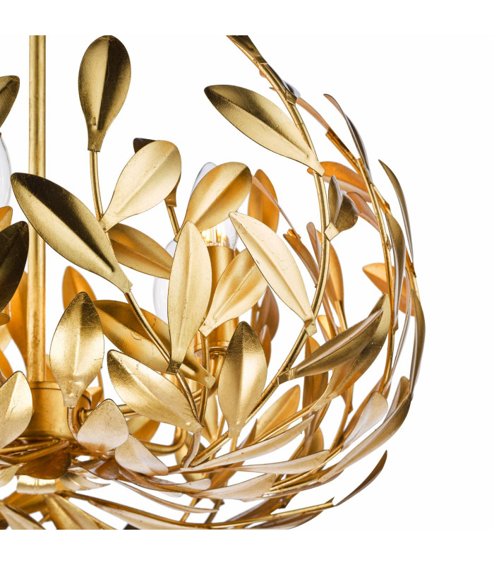 Ercilia 5 Light Ceiling Pendant Gold Leaf-7