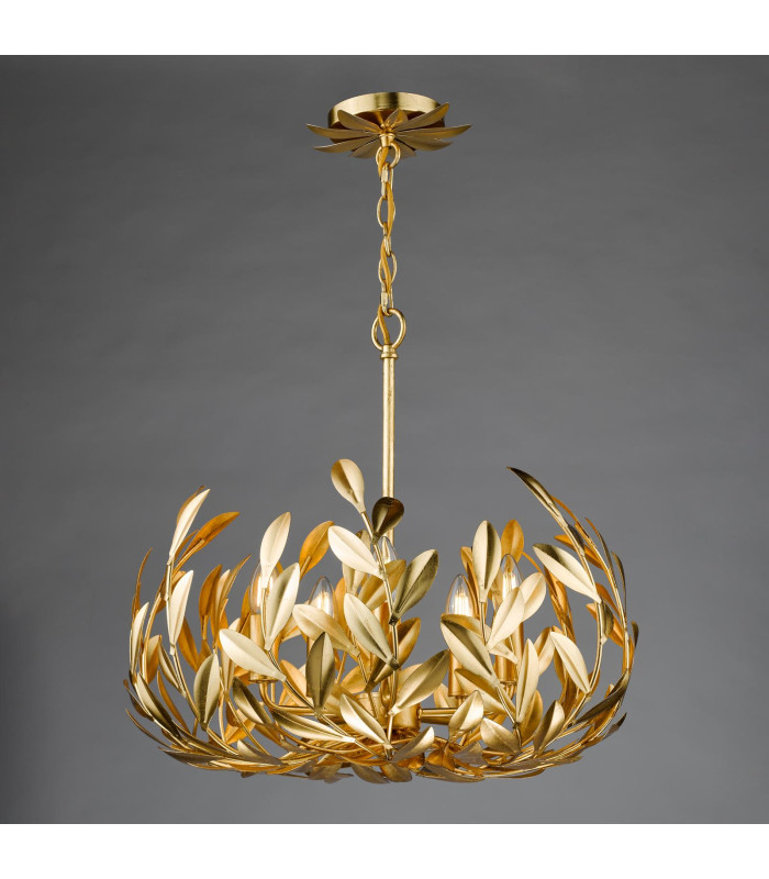 Ercilia 5 Light Ceiling Pendant Gold Leaf-8