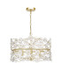 Fonda 3 Light Ceiling Pendant Satin Gold and Glass-3