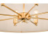 Fenella 8 Light Ceiling Pendant Gold Leaf and Seagrass Shade-6