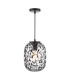 Gethin Ceiling Pendant Matt Black Glass and Black Confetti Glass-1