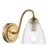 Glynis Wall Light Antique Bronze and Ribbed Glass-1