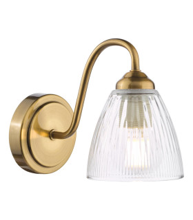 Glynis Wall Light Antique Bronze and Ribbed Glass-1