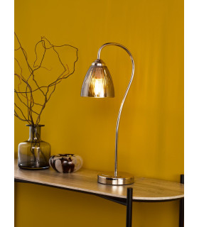 Glynis Table Lamp Polished Nickel and Smoked Ribbed Glass-2