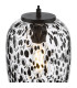 Gethin Ceiling Pendant Matt Black Glass and Black Confetti Glass-8