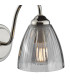 Glynis Wall Light Polished Nickel and Smoked Ribbed Glass-8