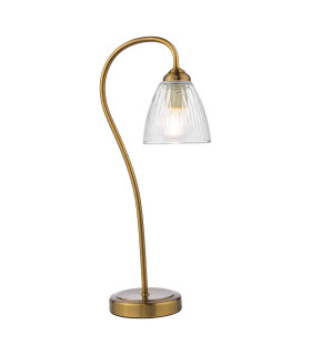 Glynis Table Lamp Antique Bronze and Ribbed Glass-1