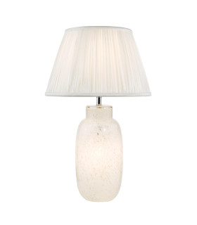 Ileana Table Lamp White Glass With Shade-1