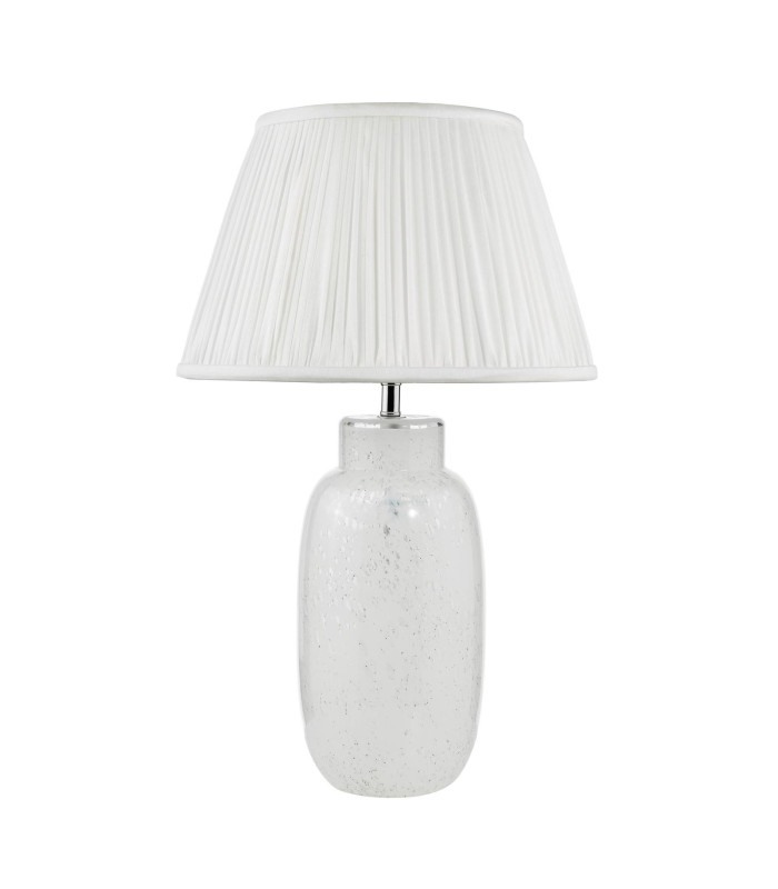 Ileana Table Lamp White Glass With Shade-5