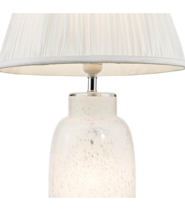 Ileana Table Lamp White Glass With Shade-6
