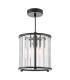 Kiran Ceiling Pendant Satin Black and Crystal-1