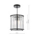 Kiran Ceiling Pendant Satin Black and Crystal-2