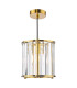 Kiran Ceiling Pendant Natural Brass and Crystal-1