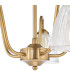 Glynis 5 Light Semi-Flush Antique Bronze and Ribbed Glass-9