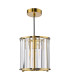 Kiran Ceiling Pendant Natural Brass and Crystal-2