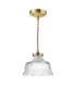 Maude Ceiling Pendant Natural Brass and Ribbed Glass-1