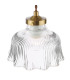 Maude Ceiling Pendant Natural Brass and Ribbed Glass-4