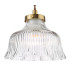 Maude Ceiling Pendant Natural Brass and Ribbed Glass-5