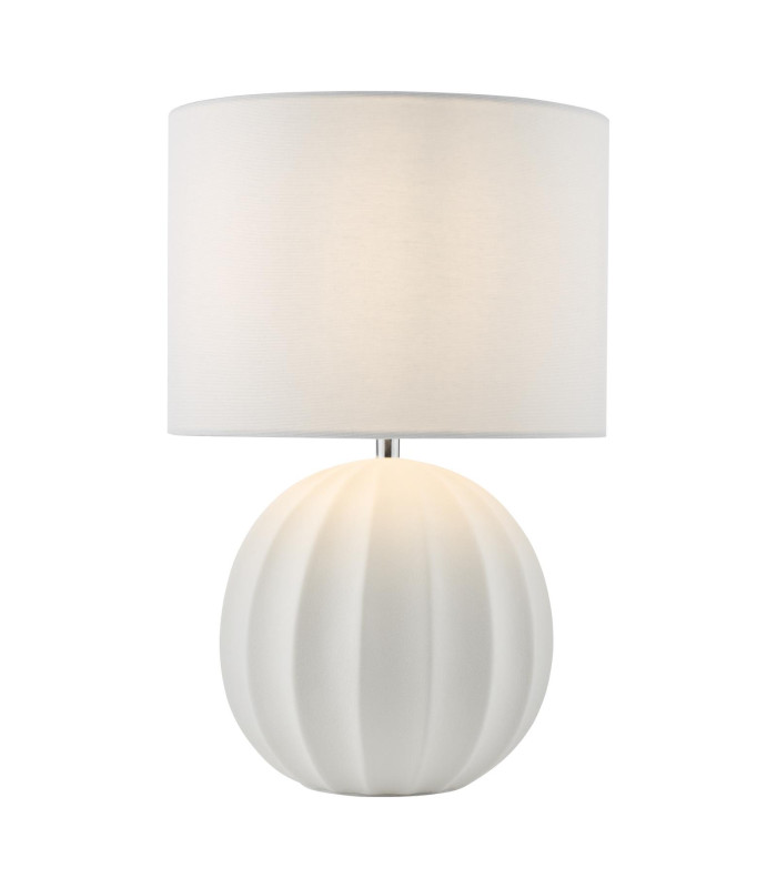 Mavis Ceramic Table Lamp Cream With Shade-1