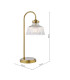 Maude Table Lamp Natural Brass and Ribbed Glass-4