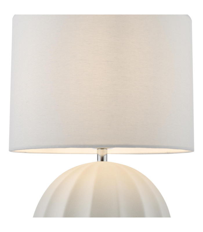 Mavis Ceramic Table Lamp Cream With Shade-6