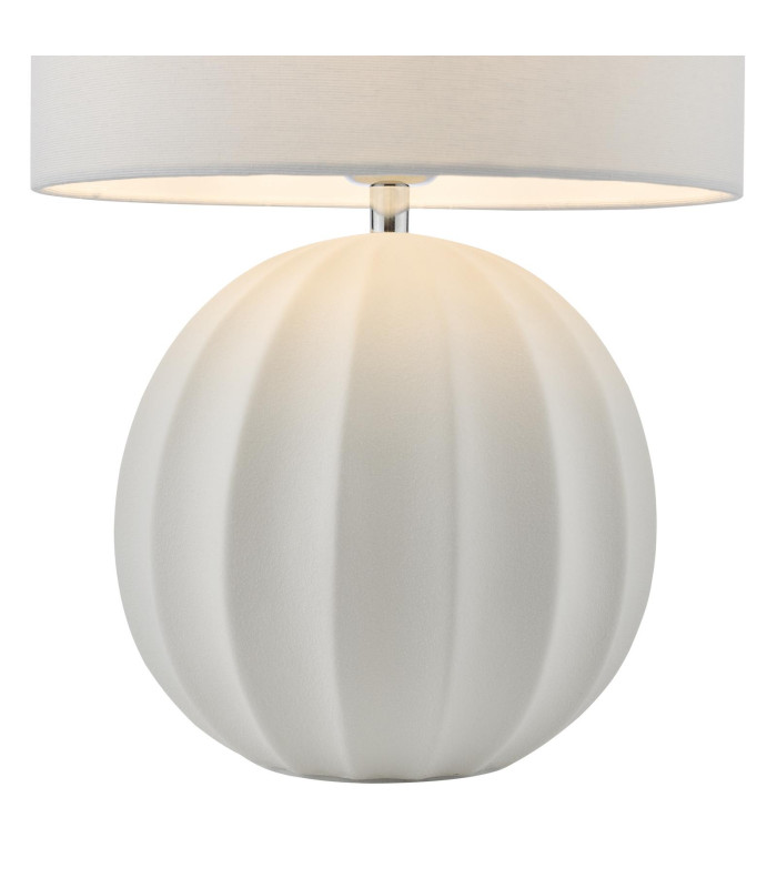 Mavis Ceramic Table Lamp Cream With Shade-7