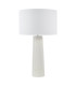 Myla Ceramic Table Lamp White With Shade-5