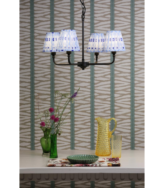 Padme 4 Light Ceiling Pendant Matt Black With Shade-2