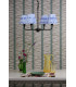 Padme 4 Light Ceiling Pendant Matt Black With Shade-3
