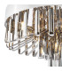 Olin 5 Light Flush Polished Chrome and Smoked Glass-4