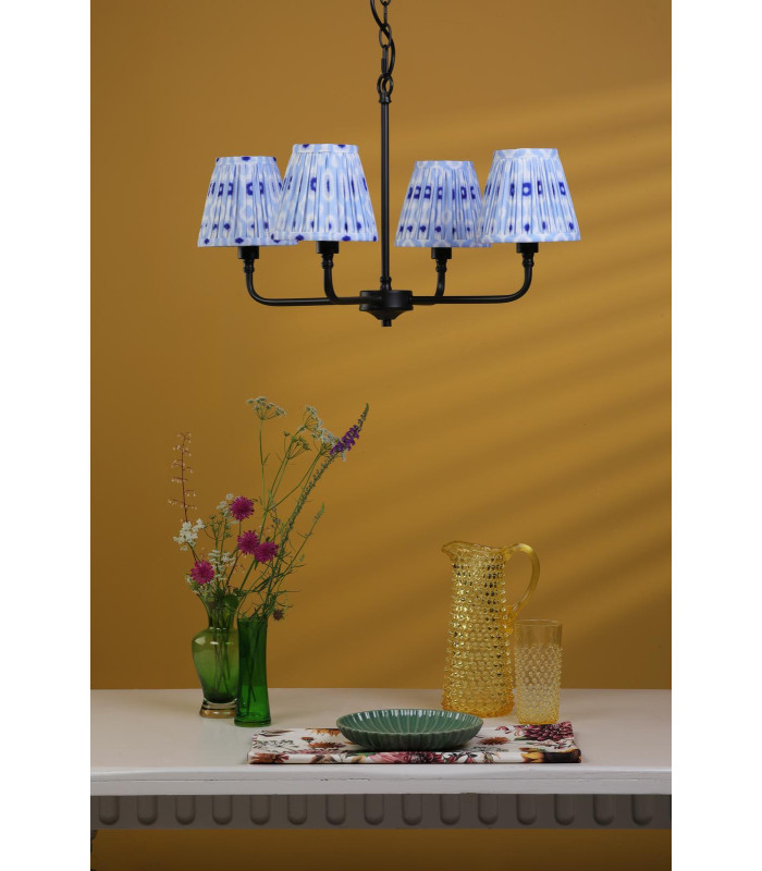 Padme 4 Light Ceiling Pendant Matt Black With Shade-5