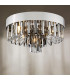 Olin 5 Light Flush Polished Chrome and Smoked Glass-6