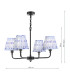 Padme 4 Light Ceiling Pendant Matt Black With Shade-6