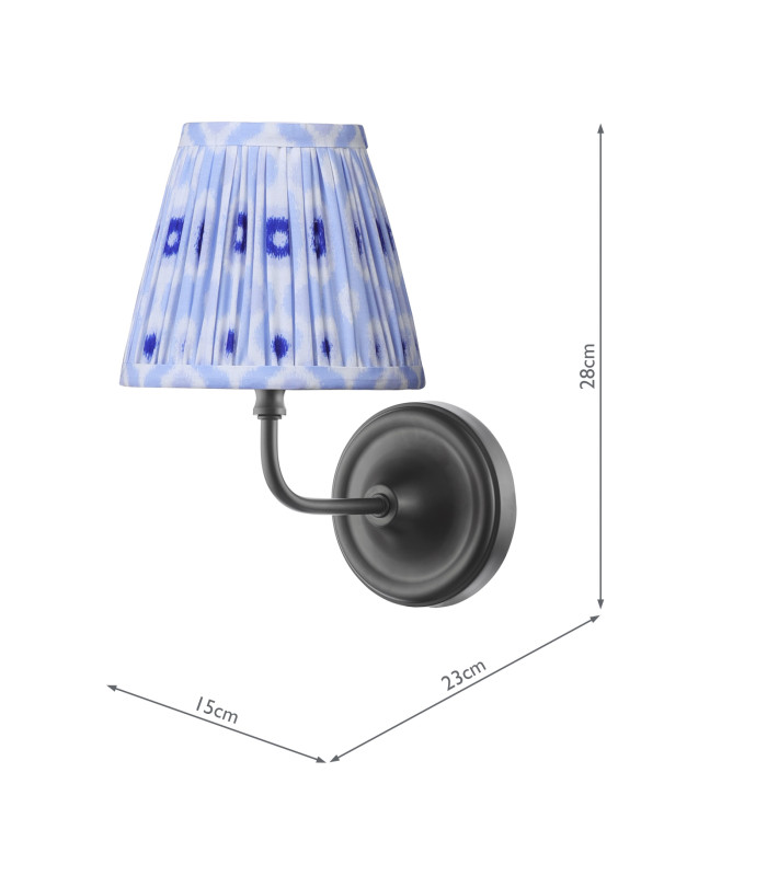 Padme Wall Light Matt Black With Shade-4