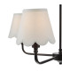 Padme 4 Light Ceiling Pendant Matt Black With Shade-8