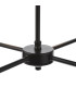 Padme 4 Light Ceiling Pendant Matt Black With Shade-9