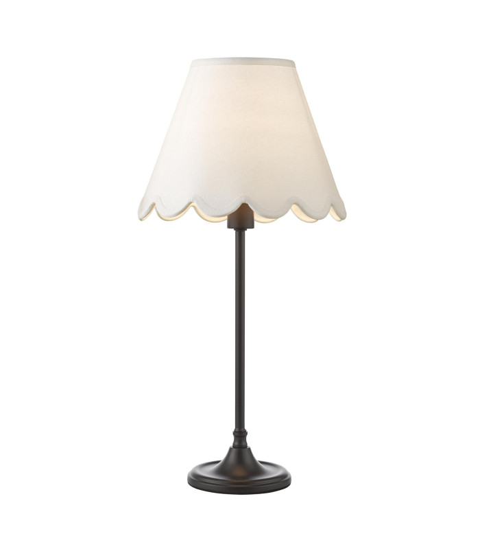 Padme Table Lamp Matt Black With Shade-1