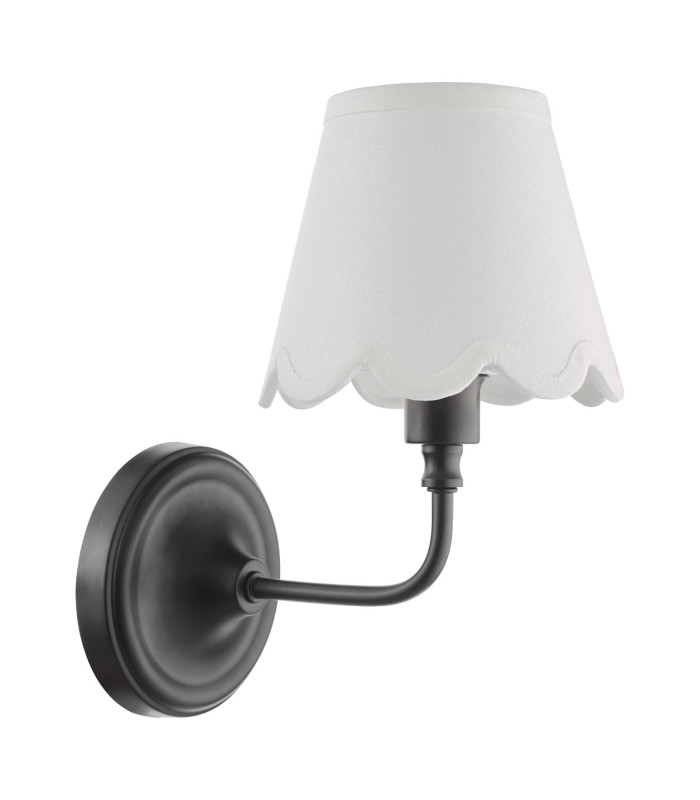 Padme Wall Light Matt Black With Shade-7