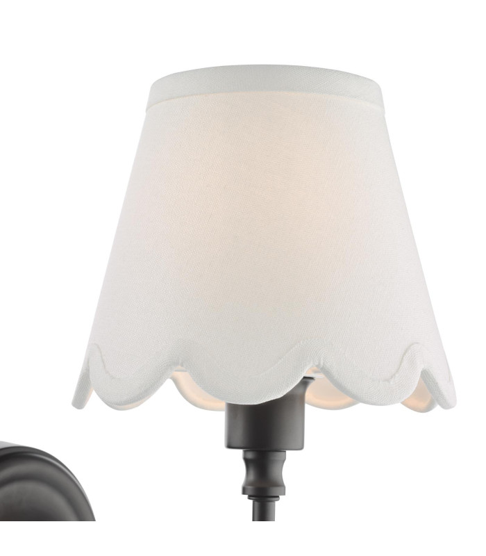Padme Wall Light Matt Black With Shade-8
