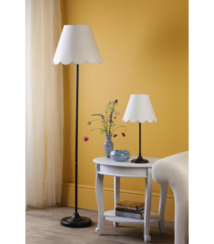 Padme Table Lamp Matt Black With Shade-3