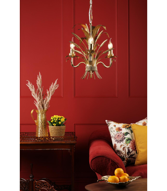 Phaedra 3 Light Ceiling Pendant Gold-2