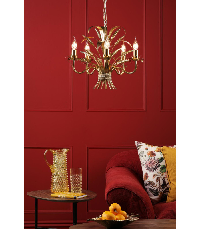 Phaedra 5 Light Ceiling Pendant Gold-2