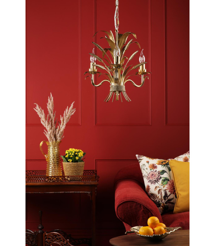 Phaedra 3 Light Ceiling Pendant Gold-3