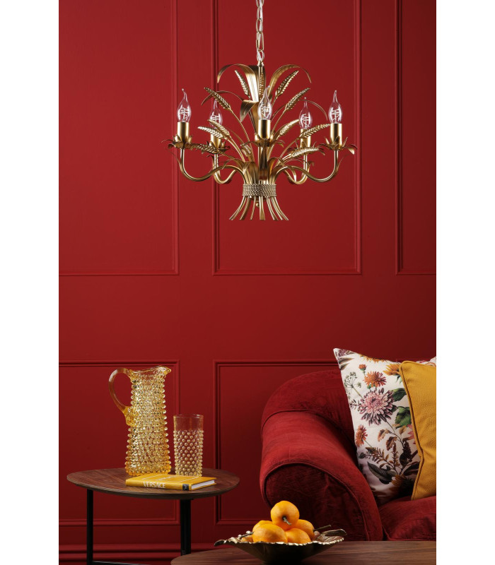 Phaedra 5 Light Ceiling Pendant Gold-3