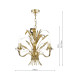 Phaedra 3 Light Ceiling Pendant Gold-6