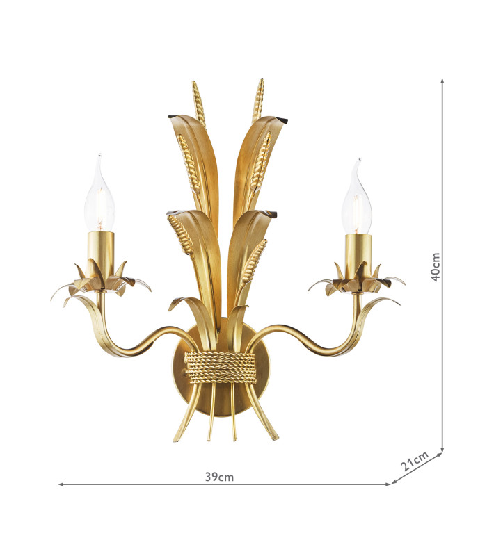 Phaedra Wall Light Gold-6