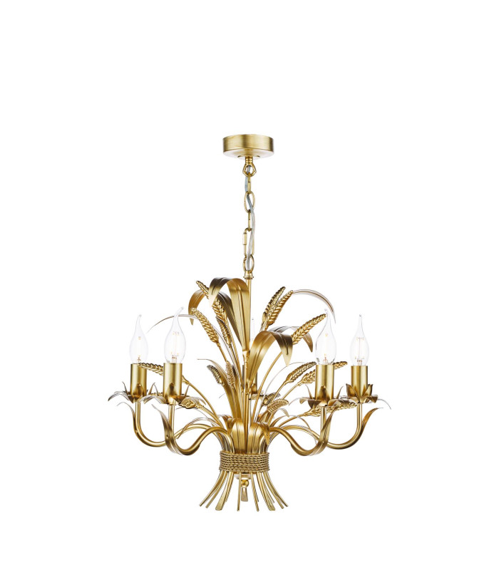 Phaedra 5 Light Ceiling Pendant Gold-10