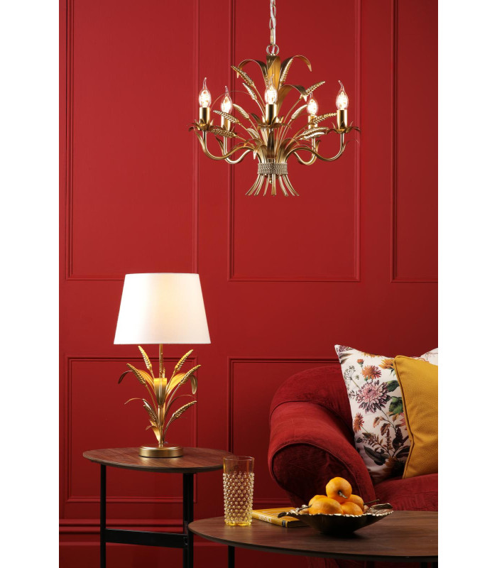 Phaedra Table Lamp Gold With Shade-4