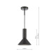 Ragnar Ceiling Pendant/Wall Light Satin Black-6