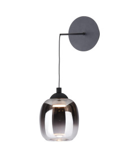 Ramona Ceiling Pendant/Wall Light Matt Black Ombre Glass LED-1